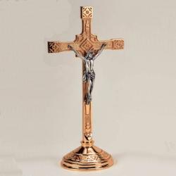  High Polish Finish Bronze Altar Crucifix (A): 9940 Style - 17\" Ht 