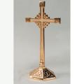  Satin Finish Bronze Altar Cross Without Corpus (B): 9942 Style - 18" Ht 