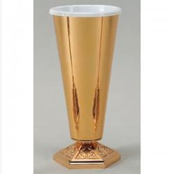  Satin Finish Bronze Altar Vase (A): 9942 Style - 12\" Ht 