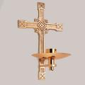  Satin Finish Bronze Consecration/Dedication Candle Holder: 9940 Style 