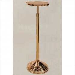  High Polish Finish Bronze Adjustable Pedestal Stand 9940 Style - 34\" to 56\" Ht 