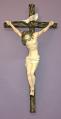  Crucifix by Ado Santini in Hand-Painted Alabaster, 16" 