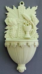  Communion Holy Water Font in Alabaster, 6\" 