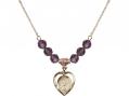  Scapular Medal Birthstone Necklace Available in 15 Colors 