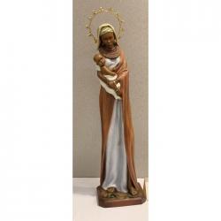  African Madonna Statue in Resin/Marble Composite - 34\"H 