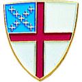  Episcopal Shield Lapel Pin (2 pc) 