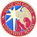  Peace/Goodwill Lapel Pin (4 pc) 