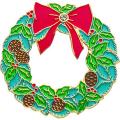  Christmas Wreath Lapel Pin (4 pc) 