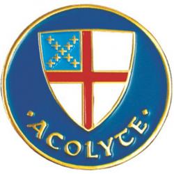  Episcopal Shield Acolyte Lapel Pin (2 pc) 