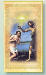  JESUS\' BAPTISM HOLY CARD (10 PC) 