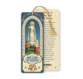  OUR LADY OF FATIMA LAMINATED BOOKMARK WITH TASSEL (10 pc) 