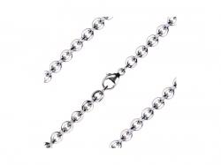  Sterling Silver - Rhodium Finished Cable Chain with Lobster Claw - Carded 