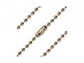  Gold Plate Heavy Bead Chain with Lobster Claw - Carded 