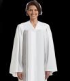  "Tempos" Men/Women White Choir Robe, Adult & Junior (Viva Fabric) 