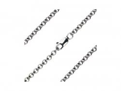  Light Rhodium Rolo Chain with Lobster Claw - Carded 