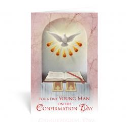  HOLY SPIRIT WITH BOOK CONFIRMATION GREETING CARD (10 PK) 