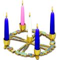  "A Light Shines In the Night" Advent Wreath 