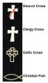  Embroidered Deacon Cross 