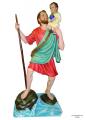  St. Christopher Statue in Resin/Marble Composite - 60"H 
