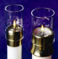  Altar Candle Shell Glass Draft Protector Only - 1-7/8" 