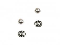  Sterling Silver Ball Post Earring Earrings 