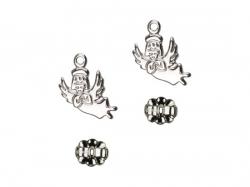  Sterling Silver Guardian Angel Earrings 