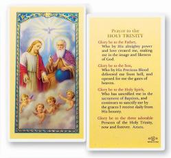  \"Prayer to the Holy Trinity\" Laminated Prayer/Holy Card (25 pc) 