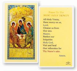  \"Prayer to the Most Holy Trinity\" Icon Laminated Prayer/Holy Card (25 pc) 