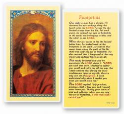  \"Footprints\"  Laminated Prayer/Holy Card (25 pc) 