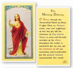  \"The Morning Offering\" Laminated Prayer/Holy Card (25 pc) 