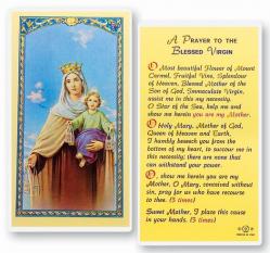  \"A Prayer to the Blessed Virgin\" Laminated Prayer/Holy Card (25 pc) 