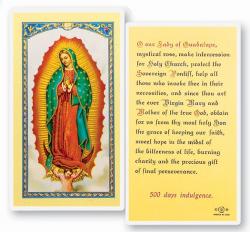  \"Our Lady of Guadalupe\" Laminated Prayer/Holy Card (25 pc) 