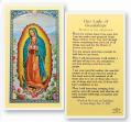  "Our Lady of Guadalupe" Laminated Prayer/Holy Card (25 pc) 