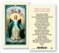  "Prayer to Our Lady Queen of the Angels" Laminated Prayer/Holy Card (25 pc) 