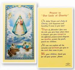  \"Prayer to Our Lady of Charity\" Laminated Prayer/Holy Card (25 pc) 