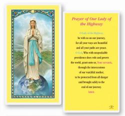  \"Prayer to Our Lady of the Highway\" Laminated Prayer/Holy Card (25 pc) 