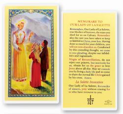  \"Memorare to Our Lady of La Salette\" Laminated Prayer/Holy Card (25 pc) 