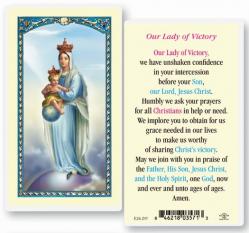  \"Our Lady of Victory\" Laminated Prayer/Holy Card (25 pc) 