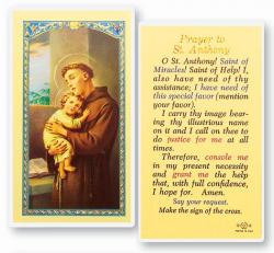  \"Prayer to St. Anthony\" Laminated Prayer/Holy Card (25 pc) 