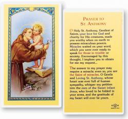  \"Prayer to St. Anthony\" Laminated Prayer/Holy Card (25 pc) 