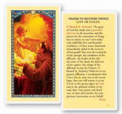  \"Prayer to Recover Stolen Things\" Laminated Prayer/Holy Card (25 pc) 