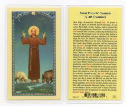  \"Saint Francis\' Canticle of All Creatures\" Laminated Prayer/Holy Card (25 pc) 