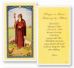  \"Prayer To Saint Anthony the Abbott\" Laminated Prayer/Holy Card (25 pc) 