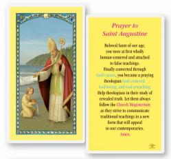  \"Prayer To Saint Augustine\" Laminated Prayer/Holy Card (25 pc) 