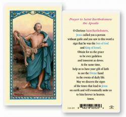  \"Prayer to Saint Bartholomew the Apostle\" Laminated Prayer/Holy Card (25 pc) 
