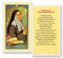  \"Prayer to Saint Bernadette\" Laminated Prayer/Holy Card (25 pc) 