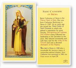  \"Saint Catherine of Siena\" Laminated Prayer/Holy Card (25 pc) 
