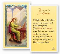  \"Prayer to St. Cecilia\" Laminated Prayer/Holy Card (25 pc) 