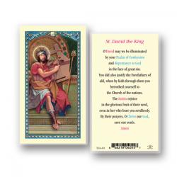  \"St. David the King\" Laminated Prayer/Holy Card (25 pc) 
