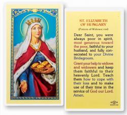  \"St. Elizabeth of Hungary\" Laminated Prayer/Holy Card (25 pc) 